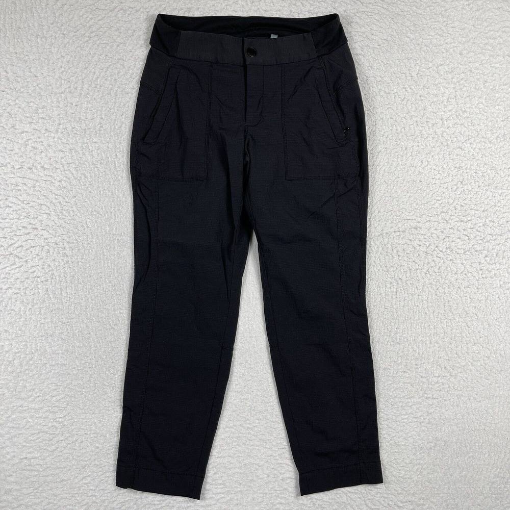 Athleta Pants Womens 2 Black Trekkie Crop Workout Active Athleisure Outdoor